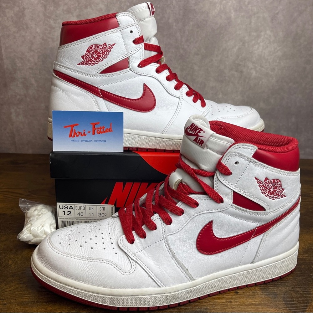 Jordan 1 Retro High OG Metallic Red 2017 Size 12 555088-103 Authentic Men’s Shoe